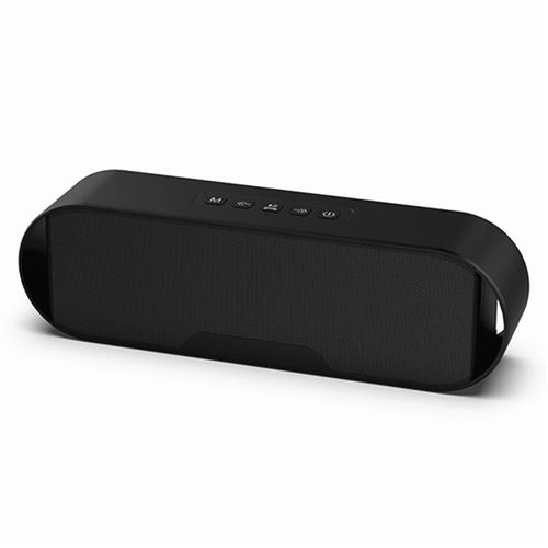 Mini Haut-Parleur Bluetooth Stéréo avec Diaphragme Vibrant et Super Basses (Bleu)