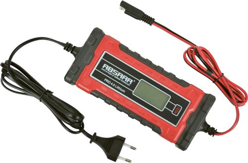 Absaar chargeur de batterie Pro 4.0Li 6/12 Volt 0-95 / 140 Ah 4 A rouge / noir