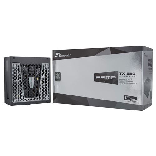 seasonic seasonic prime tx 80 plus titanium netzteil, modular - 850 watt noir