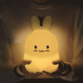 Lampe Enfant Rechargeable Chevet Bébé - Lapin, Licorne Ou Sky - Tactile, Anti-Peur, Lumière Douce LED Réglable