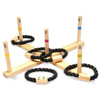 Simba Eichhorn Jeu De Croix En Bois Lancer D'Anneaux - Jeu Plein Air Extérieur Enfant Dès 3 Ans