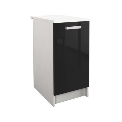 START Caisson bas de cuisine L 40 cm - Noir brillant