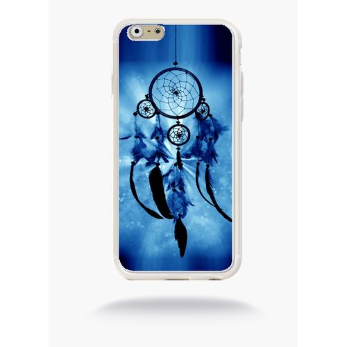 Coque Attrape Rêve Blue Compatible Apple Iphone 6s Silicone Blanc Mat