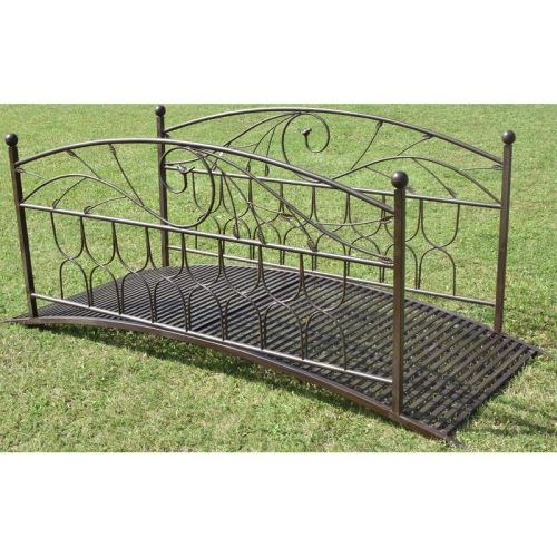 Grande Passerelle Pont De Jardin Ruisseau Fer Metal 250 Cm