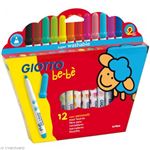 Giotto be-bè - Etui-coffret 6 maxi crayons + 1 taille-crayon - GIOTTO be-bè  - - Librairies Autrement