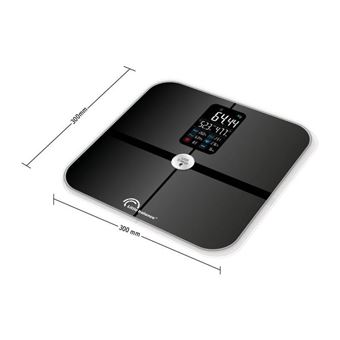 Pèse personne sans piles Little Balance 8415 Cardio Connect 4 Noir