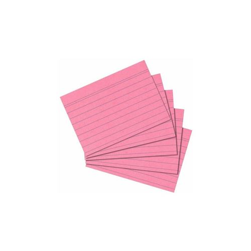 Herlitz Fiches bristol Rose - vue 1