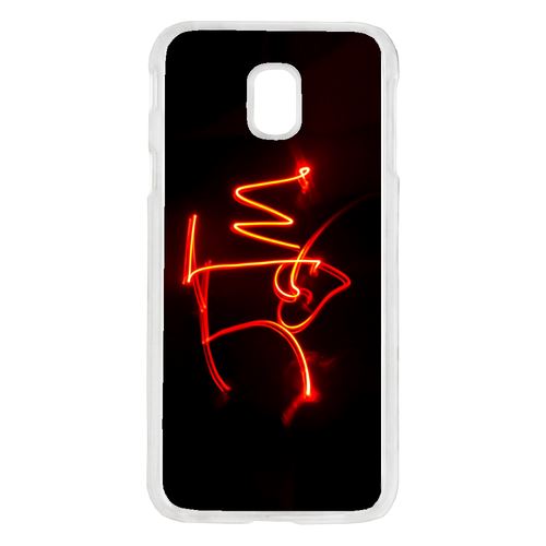 Coque Jtm Coeur Love Feu Compatible Galaxy J7 2017 Transparent