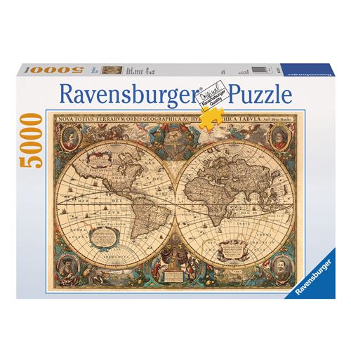 Puzzle 5000 pièces Ravensburger Mappemonde antique