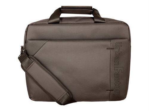 Urban Factory ordinateurs portables Topload Mission Coque avec bandoulière pour ordinateur portable 15,4–40,6 cm – Noir