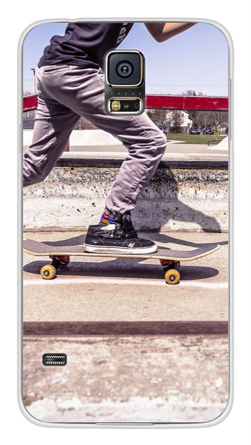 Coque en silicone imprimée compatible Samsung Galaxy S5 Skate
