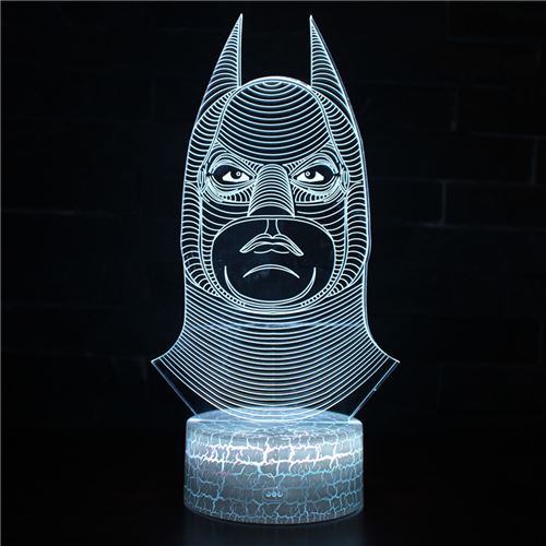 Lampe 3D Tactile Veilleuses Enfant 7 Couleurs avec Telecommande - Batman #294