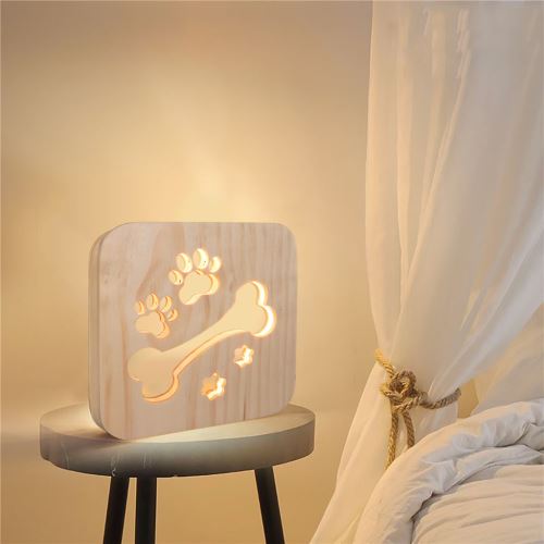 Creative Craft Décoration Lampe en bois Led Lumière Veilleuse Lampe de table wedazano439 Creative Craft Décoration Lampe en bois Led Lumière Veilleuse Lampe de table wedazano439