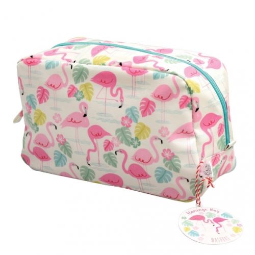 Trousse de toilette flamant rose - rex international