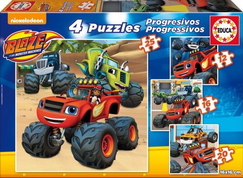 Blaze Puzzle progressif 12-16-20-25
