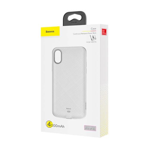 Coque Baseus pour iPhone X / XS Blanc