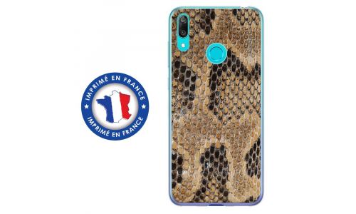 Coque souple pour Huawei Y7 (2019) avec impression Motifs peau de serpent