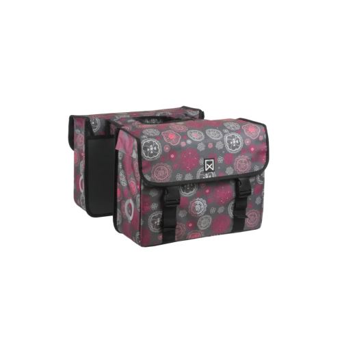 Willex Sacoche double de vélo Cosmos 36 L Gris et rouge