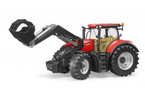 Bruder - 03191 - tracteur case ih optum 300 cvx rouge avec fourche