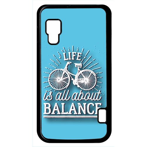 Coque Lg Optimus L5 Ii Dual E455 Life Il All About Balance Fond Bleu