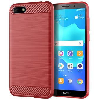 Cover Portafoglio Per Huawei Y5 2015 In Pelle Rossa | Custodia Con Tasche Per Carte E Banconote | Protezione Completa E Stile