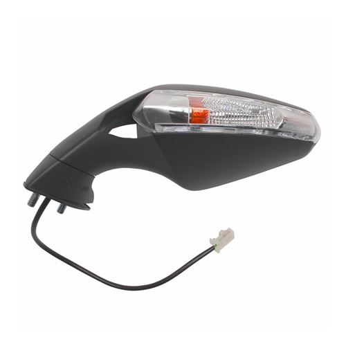 Retroviseur 50 a boite adaptable derbi 50 gpr 2006+ avec clignotant gauche (homologue ce) -vicma-