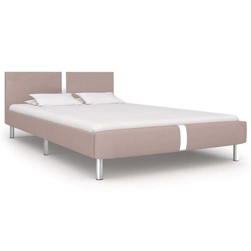 Cadre de lit Cappuccino Similicuir 120 x 200 cm