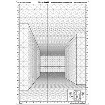 Grille de perspective Graph'it E Rue en Perspective Frontale