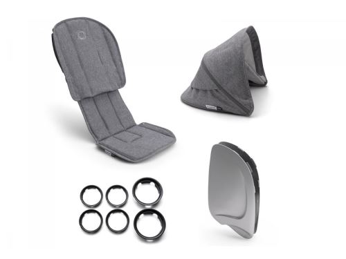 bugaboo ant style set complète GRIS CHINÉ-GRIS CHINÉ