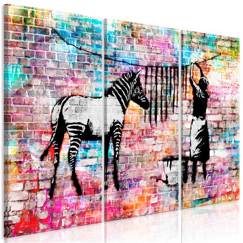 Tableau - Colourful Washing (3 Parts) - 120x80 Artgeist (2464)