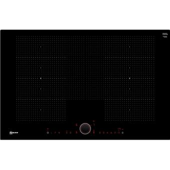 Neff N 90 T68FS6RX2 - Table de cuisson à induction - 4 plaques de cuisson - Niche - largeur : 75 cm - profondeur : 49 cm - noir devant à facettes