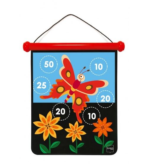 Scratch dardspel magnétique Jardin 40 cm