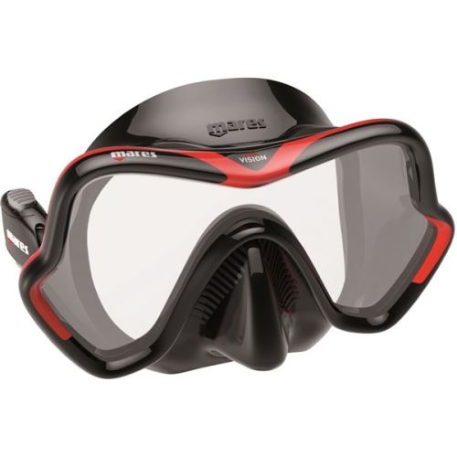 Masque One Vision - Couleur - Noir/Rouge