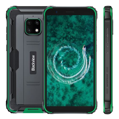 Blackview BV4900S Smartphone Robuste IP68 étanche 5,7 3Go RAM 32Go ROM 5580mAh Batterie - Vert