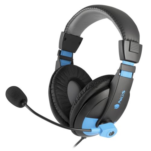Casque Micro Ngs Msx9 Pro Binaural Bandeau Noir, Bleu Casque Audio