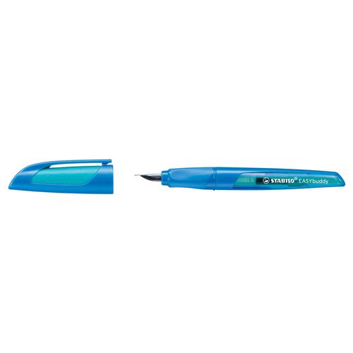 STABILO EASYbirdy 3D DreamWorld - Stylo Plume Enfant Droitier, Bleu - Plume Réglable 3 Angles - Ergonomique, Antidérapant
