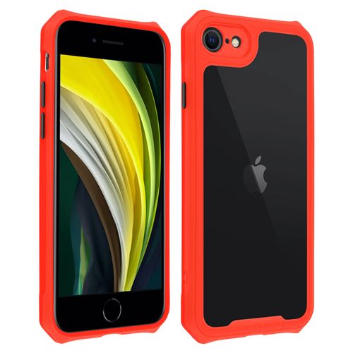 Coque iPhone 7 / 8 / SE 2020 Protection Bi-matière Coins renforcés - rouge