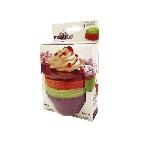 Mastrad - 12 mini-moules à cupcakes - silicone