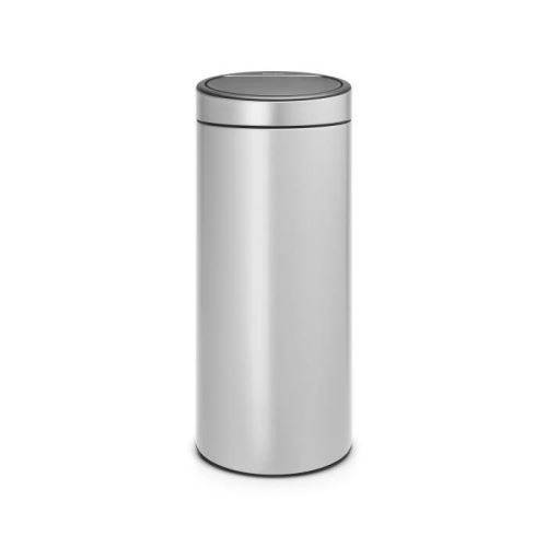 Brabantia poubelle touch bin - 30l - gris métallique 115387