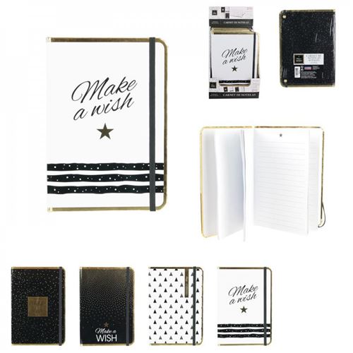 4 Carnets de notes Cahiers format A5 make a wish.