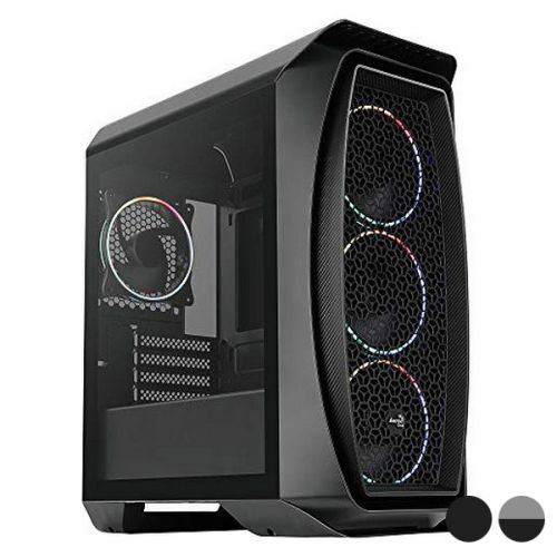 Boîtier Demi Tour Micro Atx / Mini Itx / Atx Aerocool Aero One Mini Eclipse Rgb Led Ø 12 Cm - Blanc