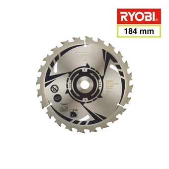 Lame carbure RYOBI pour scie circulaire 184 mm 24 dents CSB184A1 - 1