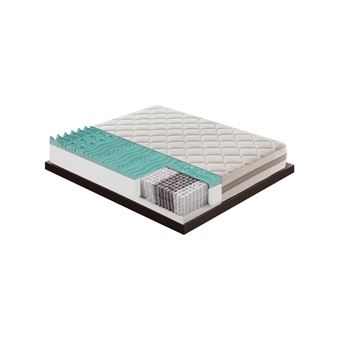 Matelas 140x190 - Tokyo - à ressorts ensachés indépendants à 9 Zones et mémoire de forme - 1