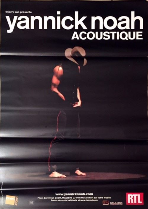 Yannick NOAH - 120x80 cm - AFFICHE / POSTER