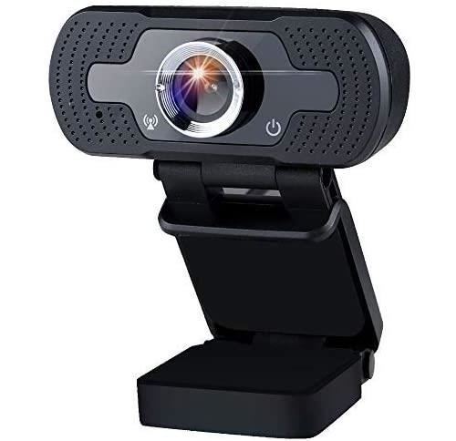 Anykuu Webcam avec Microphone Webcam 1080P Full HD pour PC Caméra Web USB 2.0 avec Cache de confidentialité et Grand Angle 90° pour Le Streaming/Les Appels Video/Létude en Ligne/La Conference & Zoom 