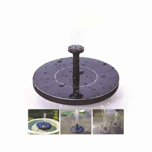 Eclairage LED Ampoules LED Pompe solaire de fontaine de bain d oiseau, pompe submersible d arrosage extérieur, pompes à eau dressées libres avec le panneau solaire 1.4W pour le jardin poo