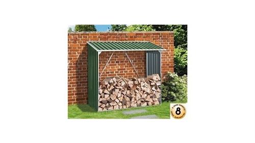 Duramax 7147 Abris de stockage de bois de chauffage en acier galvanisé vert