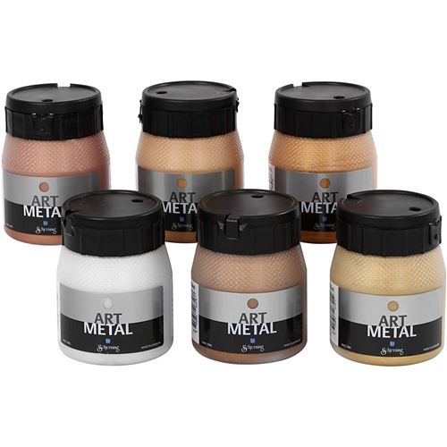 Schjerning peinture Art Métal 6 pièces 250ml multicolore