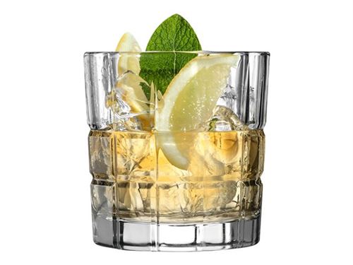 Gobelet bas en verre transparent 36cl - lot de 4 SPIRIT