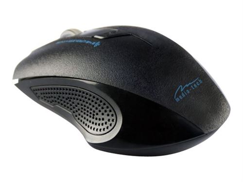 Media-Tech TRICO MT1114 - Muis - optisch - 3 knoppen - draadloos - 2.4 GHz - USB draadloze ontvanger